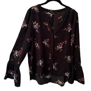 Sanctuary Black Floral Blouse